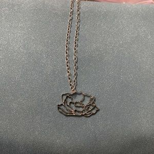 Flower necklace Stirling Silver